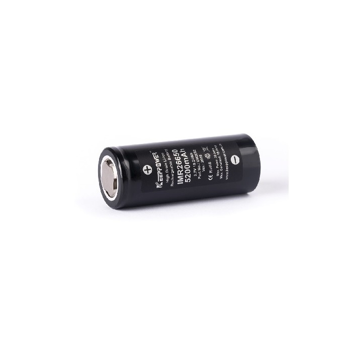 KEEPPOWER 26650 5200Mah unprotected