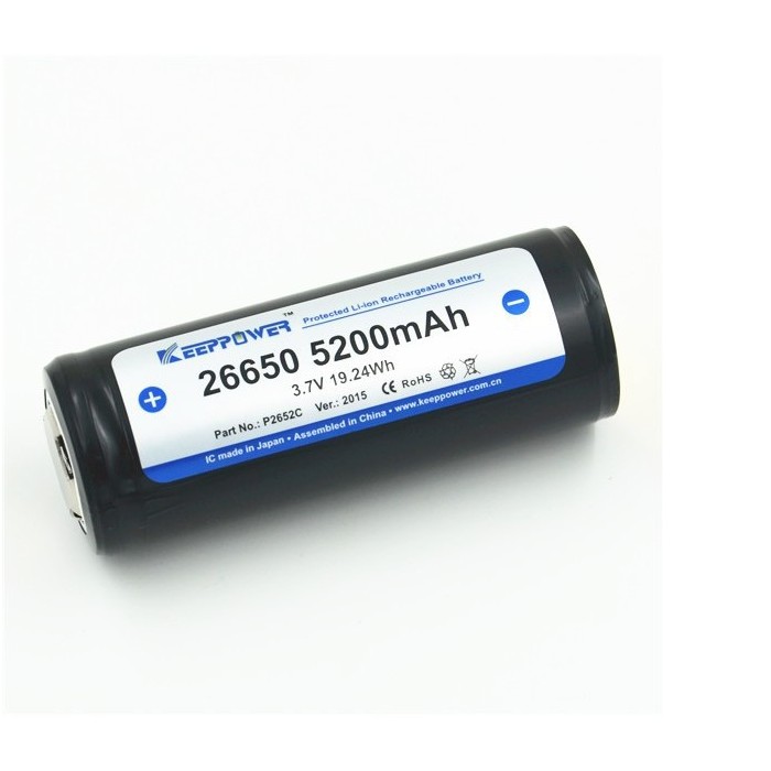 KEEPOWER 26650 5200Mah protected