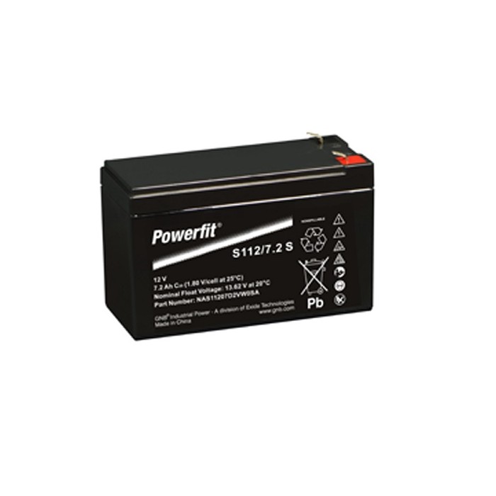 EXIDE POWERFIT S112/7,2 S 12VOLT 7,2Ah EXIDE POWERFIT S112/7,2 S 12VOLT 7,2Ah