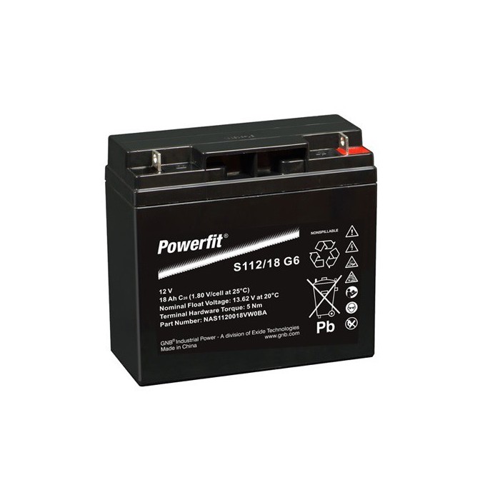 EXIDE POWERFIT S112/18G6 12VOLT 18Ah