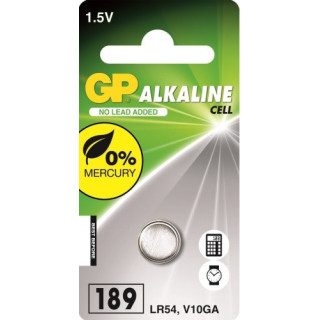 KNOOPCEL ALKALINE GP 189A,LR54,LR1130