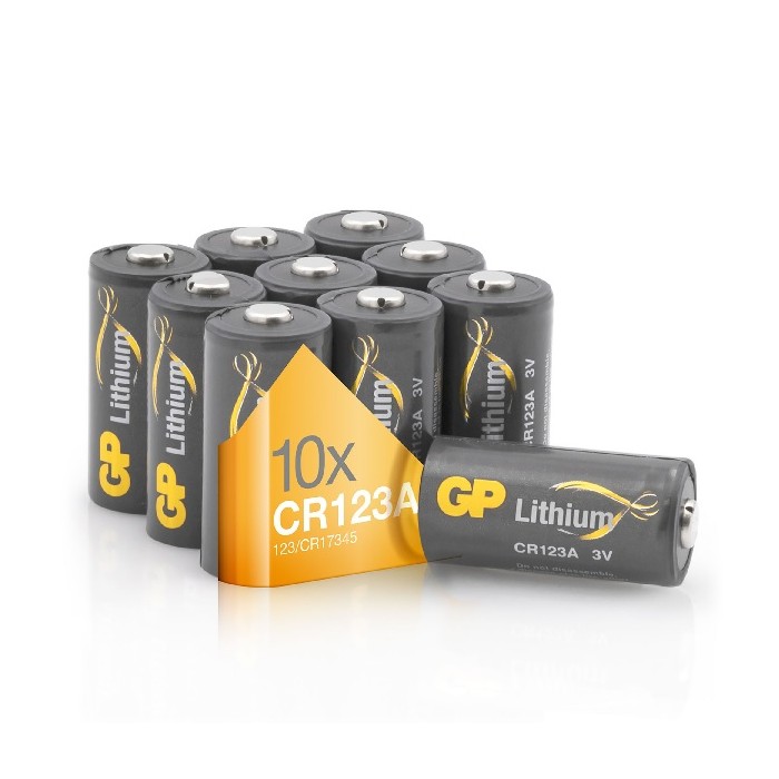 Schaar Foto Tijd Powerdeal 10 stuks GP CR123A LITHIUM BATTERIJ 3 VOLT