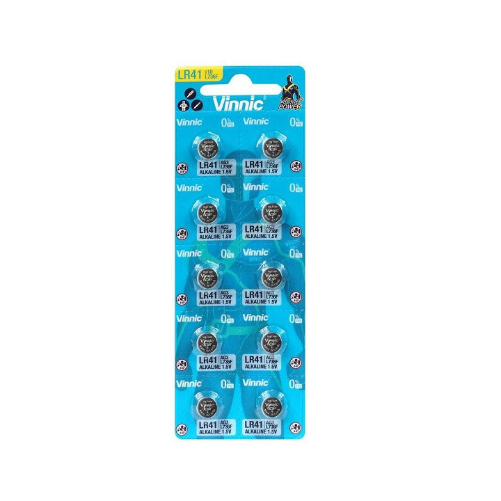 10 STUKS VINIC L376F, LR41, 192, AG3