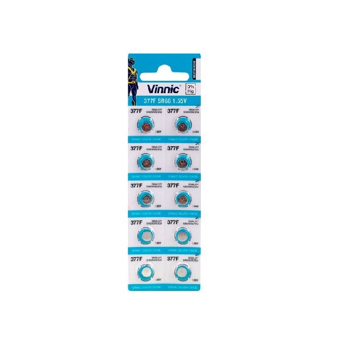 10 PCS WATCHBATTERY VININC 377, SR66, SR626SW