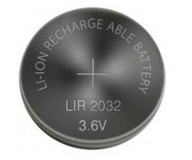 LIR2032 OPLAADBARE LI-ION KNOOPCEL 3.6V