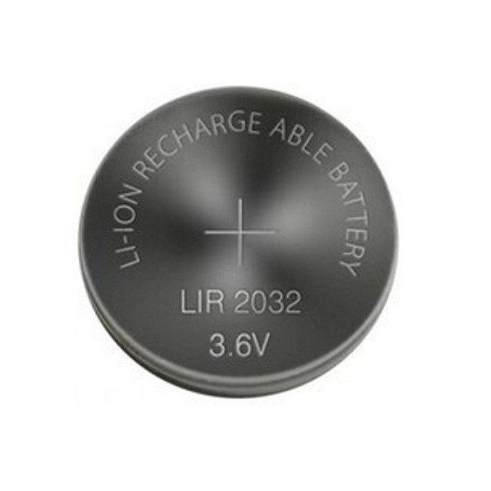 LIR2032 RECHARGEABLE LI-ION BUTTONCELL 3.6V