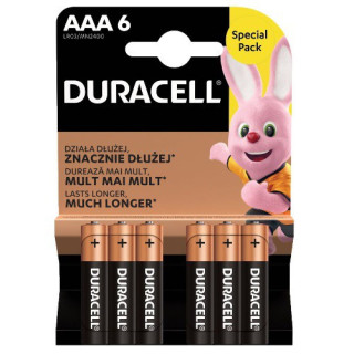 6 STUKS DURACELL MN2400, LR03, AAA ALKALINE