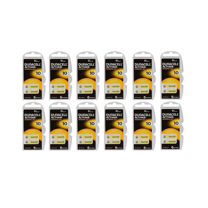 DURACELL ACTIVAIR HEARING AID 10, PR70 