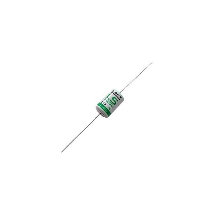 SAFT LS14250 1/2AA 3.6 VOLT AXIAL SOLDER TAGS