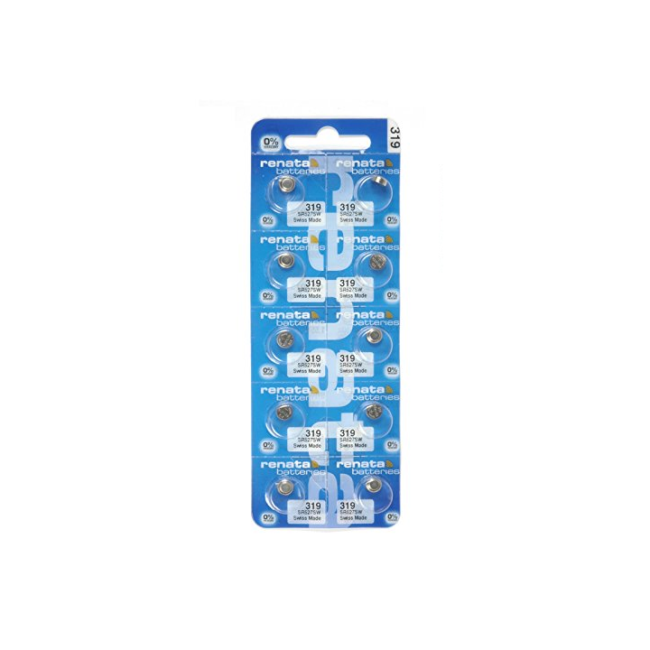 10 STUKS HORLOGEBATTERIJ RENATA 319, SR64, SR521