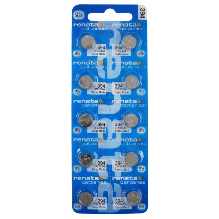 10 PIECES WATCHBATTERY 394 SR,45, SR936W