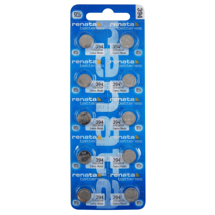 10 PIECES WATCHBATTERY 394 SR,45, SR936W