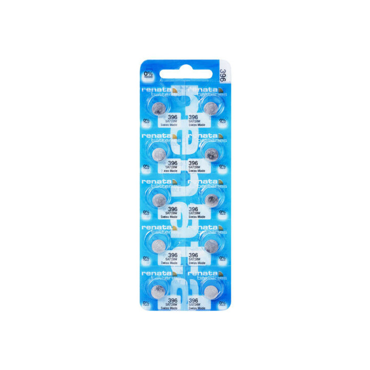 10 STUKS HORLOGEBATTERIJ RENATA 396, 397, SR59, SR726