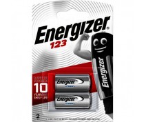 2 STUKS ENERGIZER CR123A LITHIUM POWER BATTERIJ