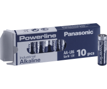 10 PIECES AA PANASONIC POWERLINE INDUSTRIAL LR06AD