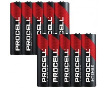 10 PIECES PROCELL INDUSTRIAL LR06, MN1500, AA ALKALINE