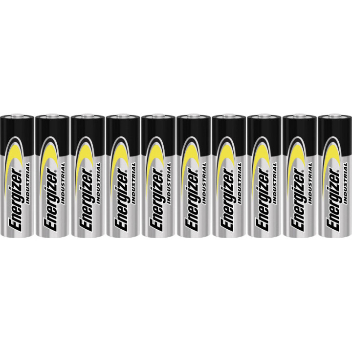 10 PIECES ENERGIZER AA INDUSTRIAL EN91, LR6