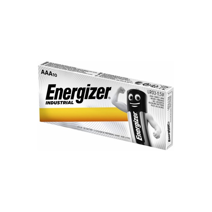 10 PIECES ENERGIZER AAA INDUSTRIAL EN92, LR03