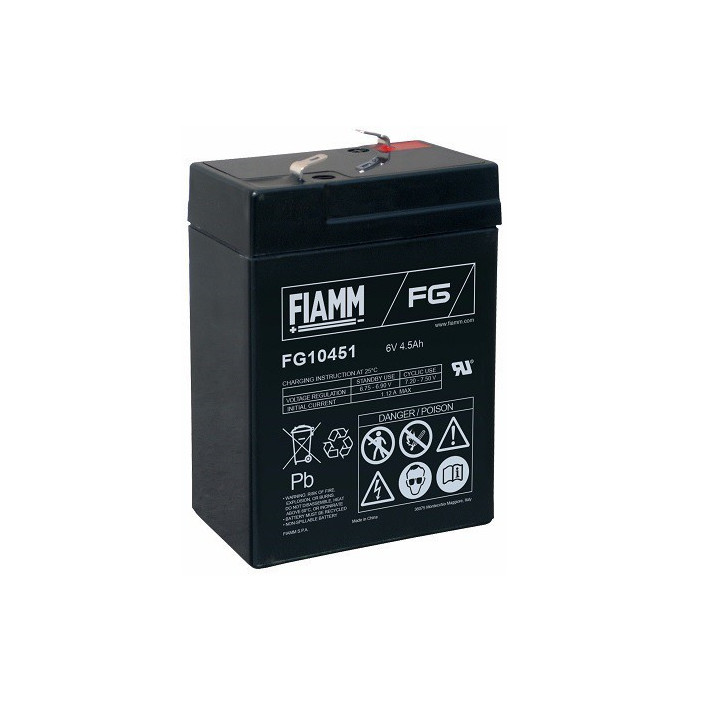 FIAMM FG10451 6VOLT 4,5Ah STANDARD
