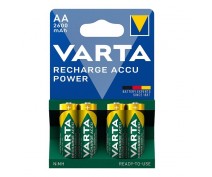 4 PIECES VARTA RECHARGE ACCU POWER AA 2600 