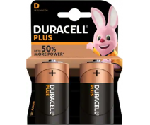 2 STUKS DURACELL MN1300, LR20, D PLUS ALK.