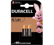 2 PCS DURACELL MN9100, LR01, N PLUS ALK.