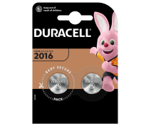 2 PCS BUTTONCELL LITHIUM DURACELL CR2016