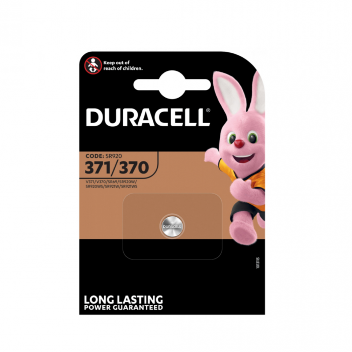 WATCHBATTERY DURACELL 371, SR69, SR920SW