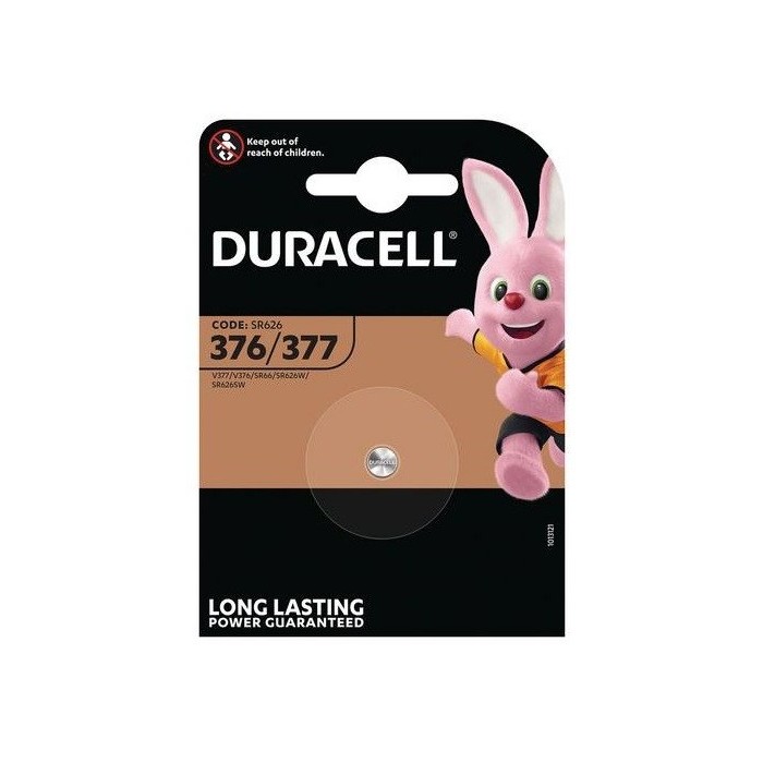 HORLOGEBATTERIJ DURACELL 377, SR66, SR626SW