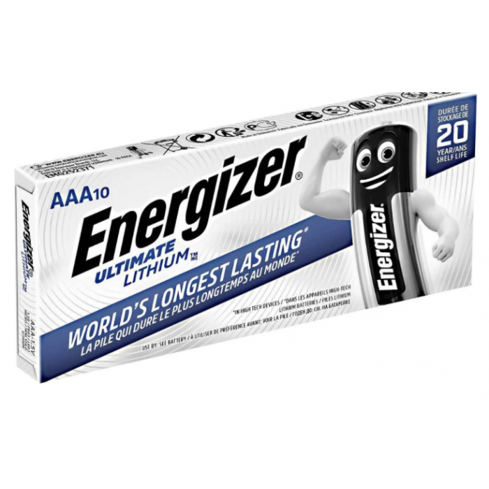 10 PCS ENERGIZER L92 ULTIMATE LITHIUM AAA