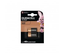 2 STUKS DURACELL CR123 LITHIUM CR17345