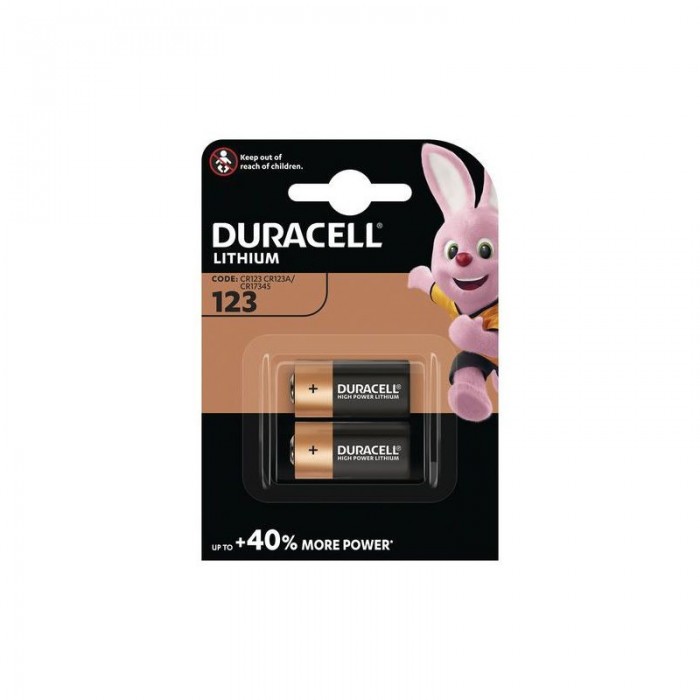 2 STUKS DURACELL CR123 LITHIUM CR17345