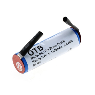 OTB TANDENBORSTELBATTERIJ 2.4 VOLT VOOR BRAUN, ORAL B, SONIC COMPLETE EN ROWENTA DENTASONIC