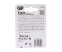 2 PCS GP13AS, LR20, D SUPER ALKALINE