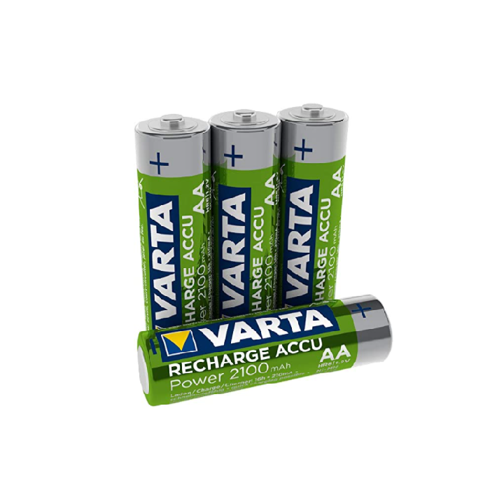 4 STUKS VARTA OPLAADBAAR AA 2100mAh 