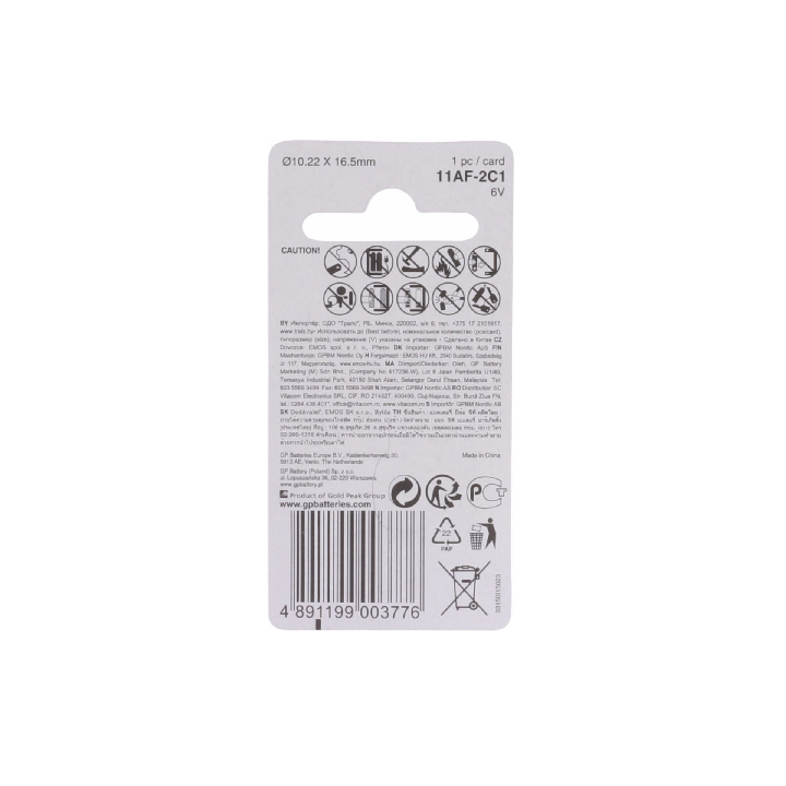 HOOGVOLTAGE GP11A, MN11, L1016 6VOLT
