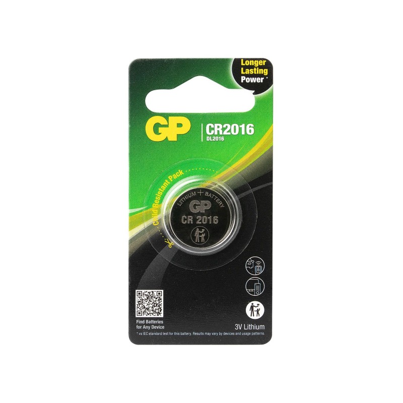 BUTTONCELL  LITHIUM GP CR2016
