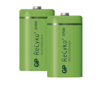 2PCS GP RECYKO RECHARGEABLE D 5700mAh