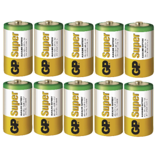 10 STUKS GP 13AS, LR20, D SUPER ALKALINE
