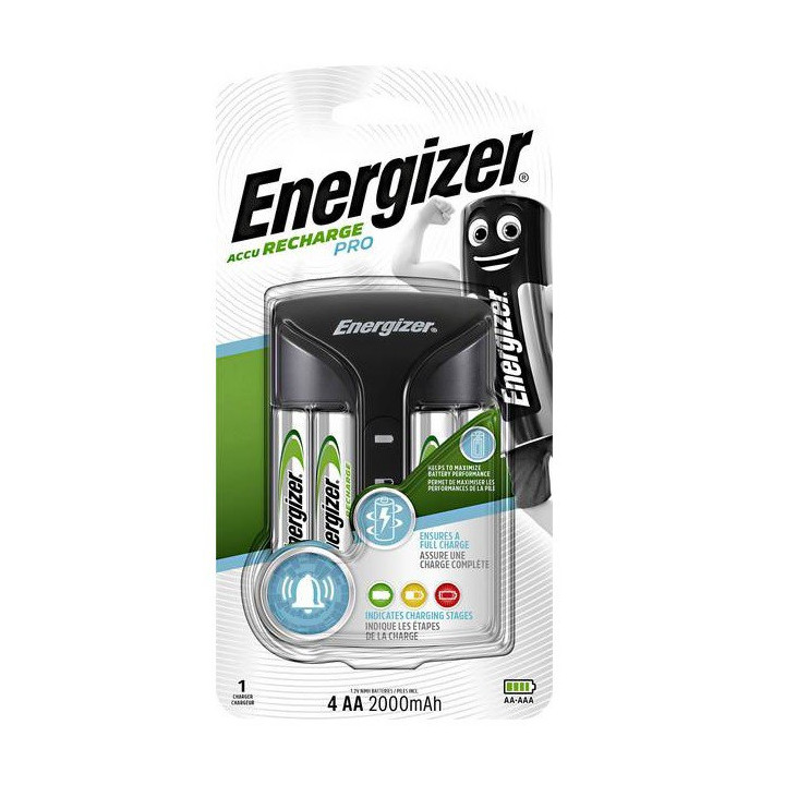 ENERGIZER PRO CHARGER AA,AAA INCLUSIEF 4 X AA 2000mAh