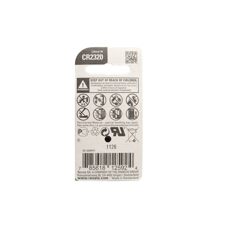 Knoopcel Lithium Renata cr2320