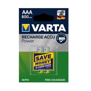 2 PIECES VARTA RECHARGEABLE 800AAA
