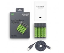 GP CHARGE ANYWAY POWERBANK incl. 4x AA 2600mAh