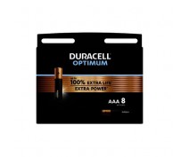 8 STUKS DURACELL OPTIMUM ALKALINE AAA, LR03