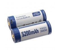 2x KEEPPOWER 26650 PROTECTED 5200mAh-USB