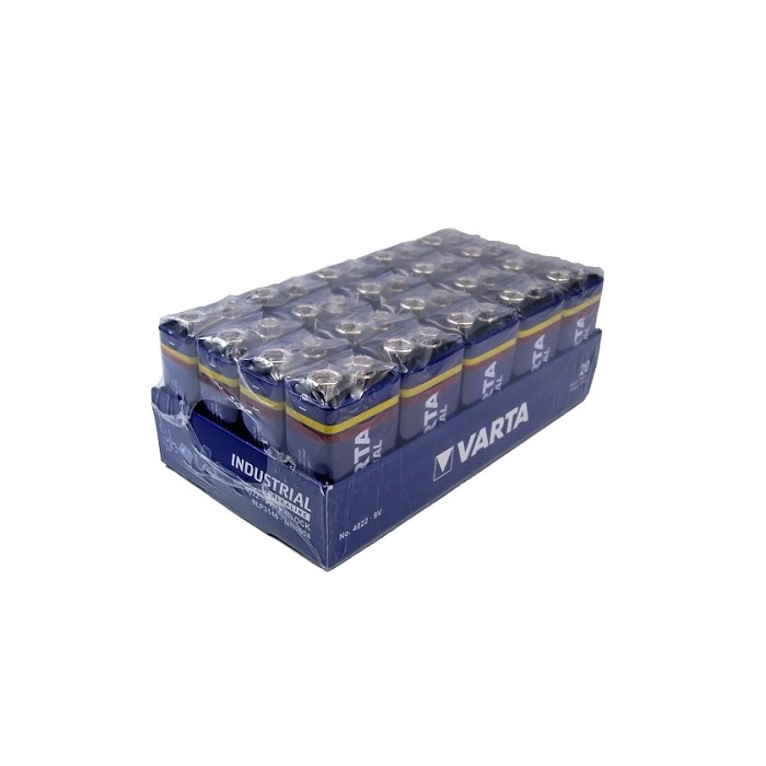 20 X VARTA INDUSTRIAL PRO ALKALINE 9 VOLT 