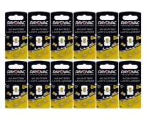 POWERDEAL 72 PIECES RAYOVAC EXTRA 10, PR70 HEARINGAID BATTERIES