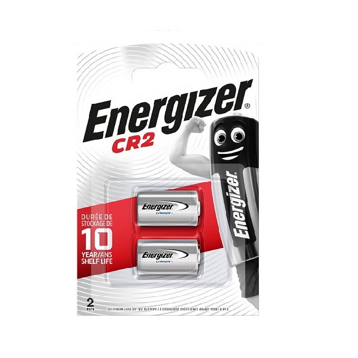 2 PIECES ENERGIZER CR2 LITHIUM BATTERY