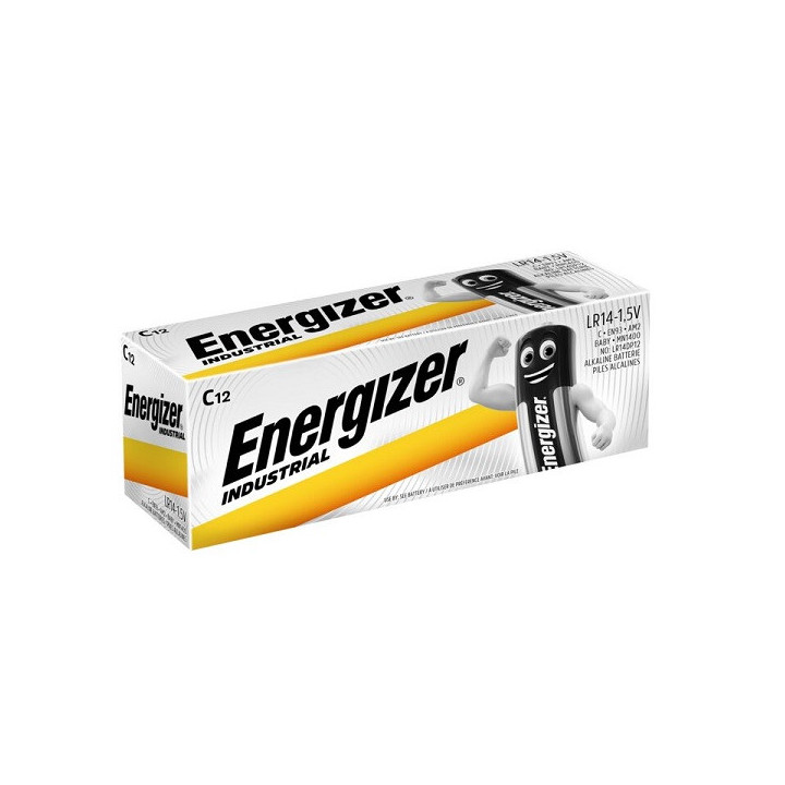 10 STUKS ENERGIZER INDUSTRIAL LR14, C ALKALINE