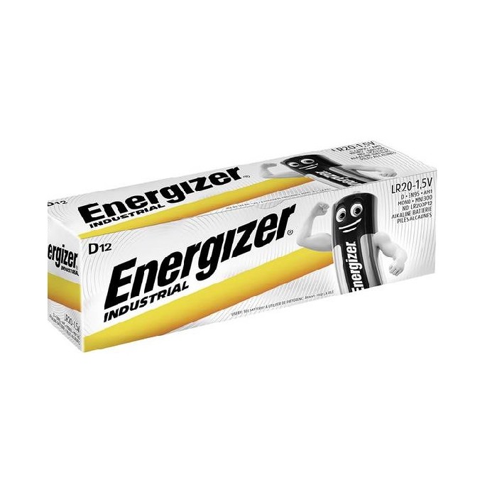 10 STUKS ENERGIZER EN95 INDUSTRIAL LR20, C ALKALINE